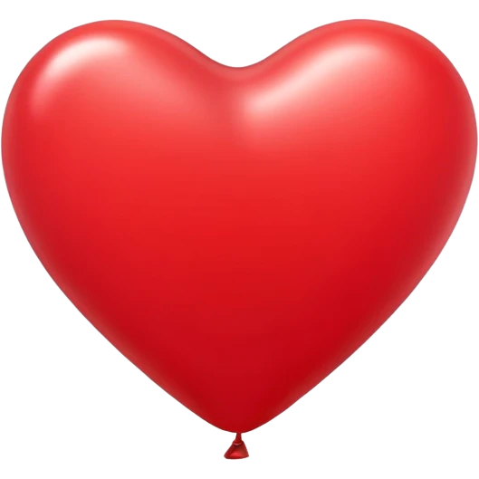 Romantic Valentines heart balloon emoji