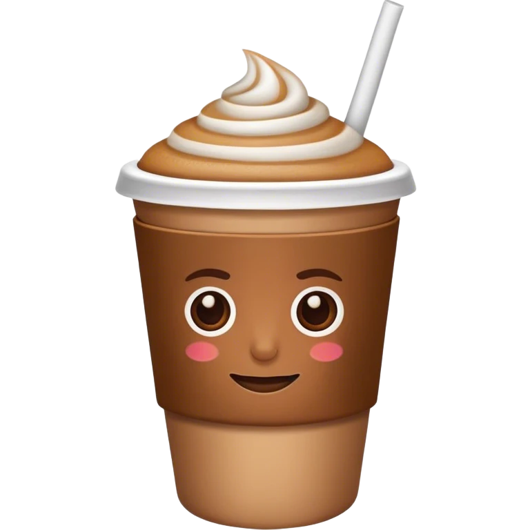 cup vcoffee with a straw emoji