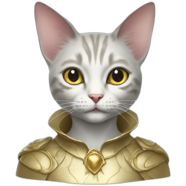 Hyper-realistic Cat fairy god mother emoji