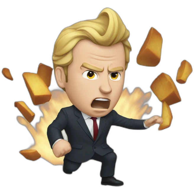 Macron fight Poutine emoji