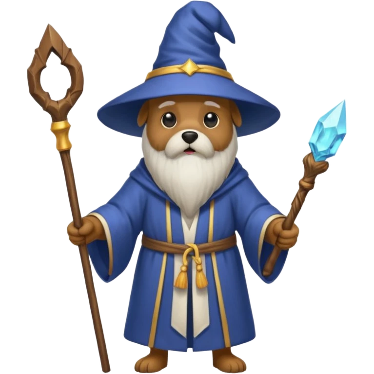 Dog wizard emoji