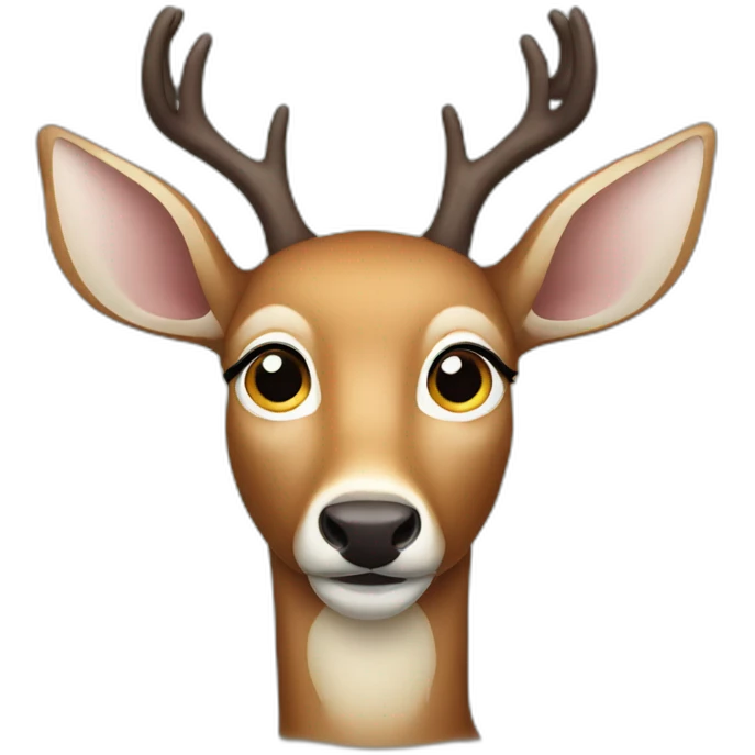 deer with huge eyes emoji