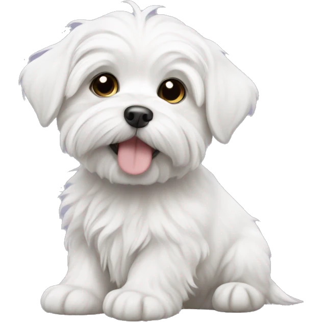 Maltese puppy emoji