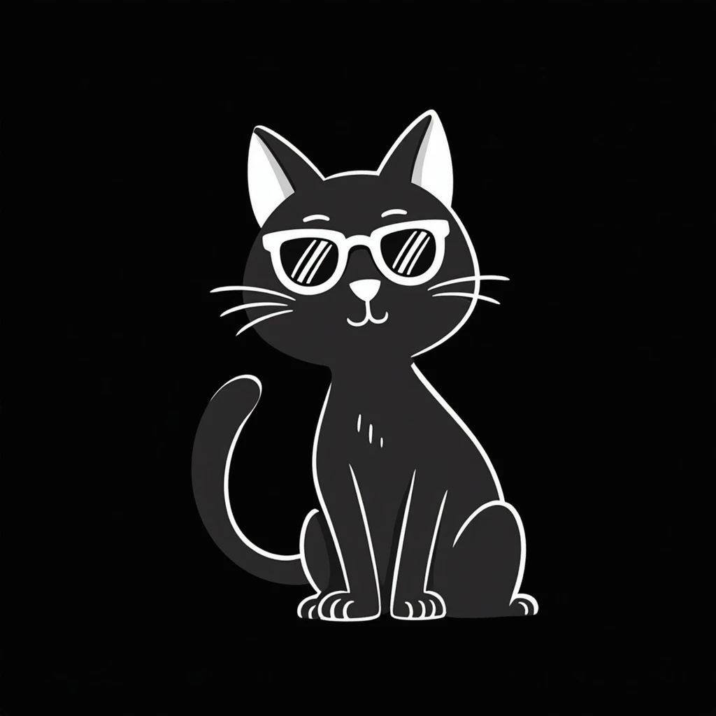a cat wearing sunglasses emoji