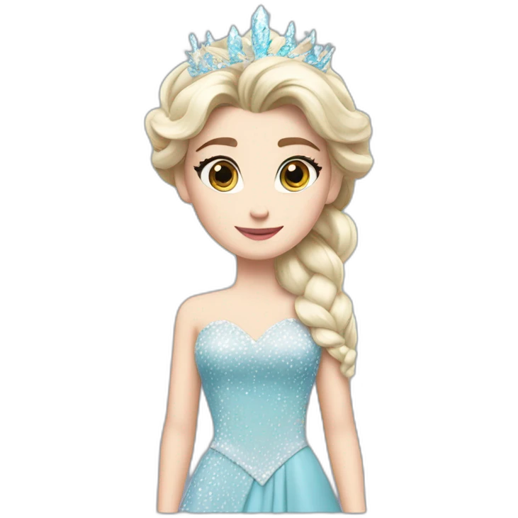 Elsa dress coronation emoji