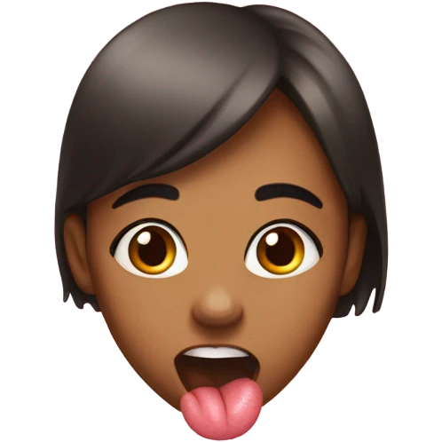 girl poking tounge emoji