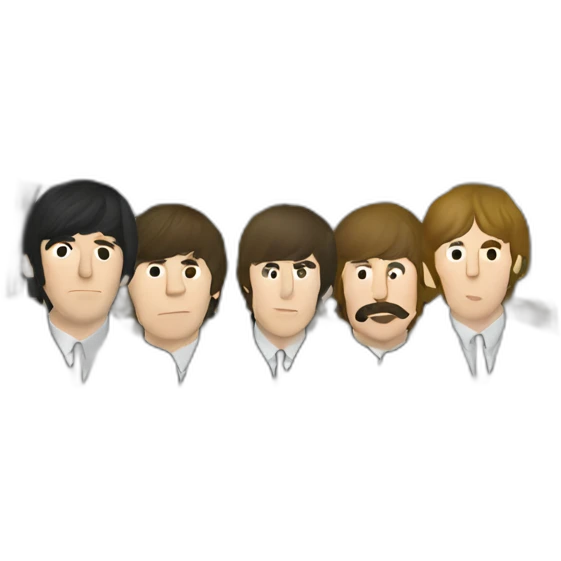 The-Beatles-inside-car emoji