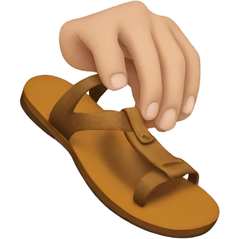 Hand with sandal  emoji