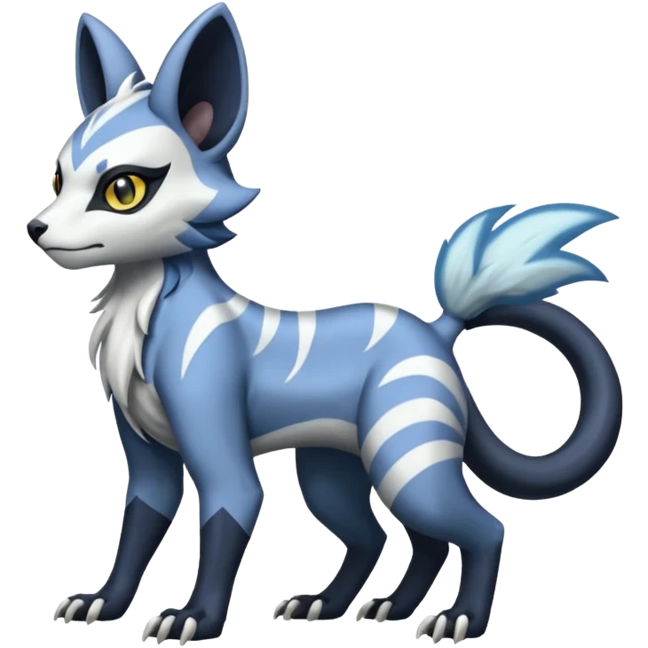 Genet-Absol-Zeraora-Primagen-fusion-creature  emoji