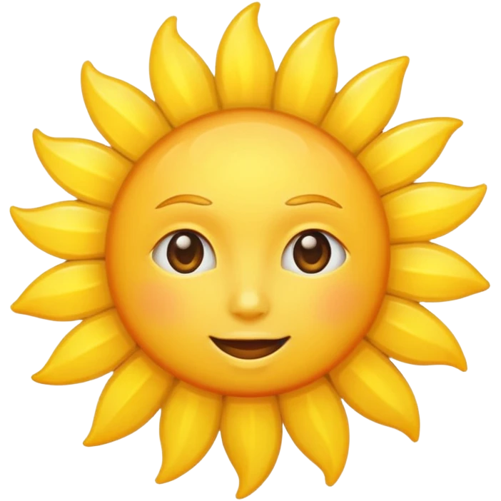 sun without face emoji