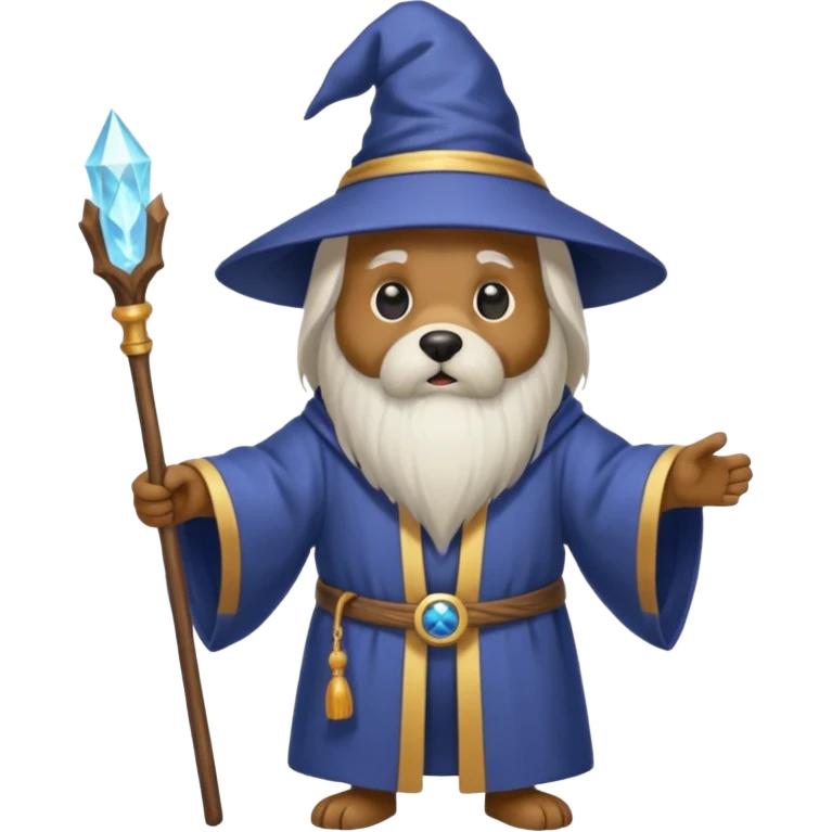 Dog wizard emoji