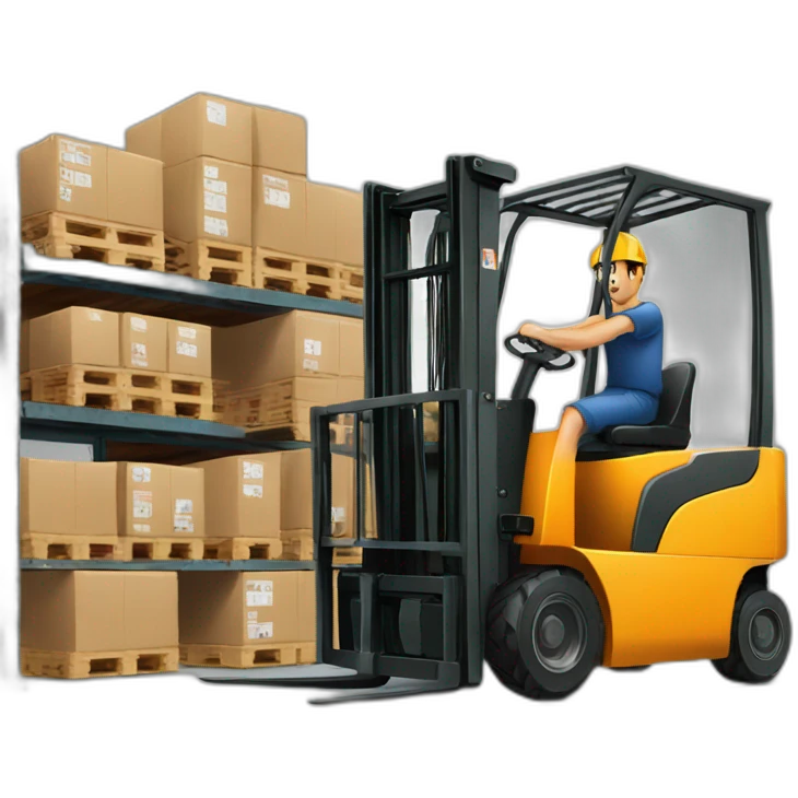 Warehouse-man-forklift emoji