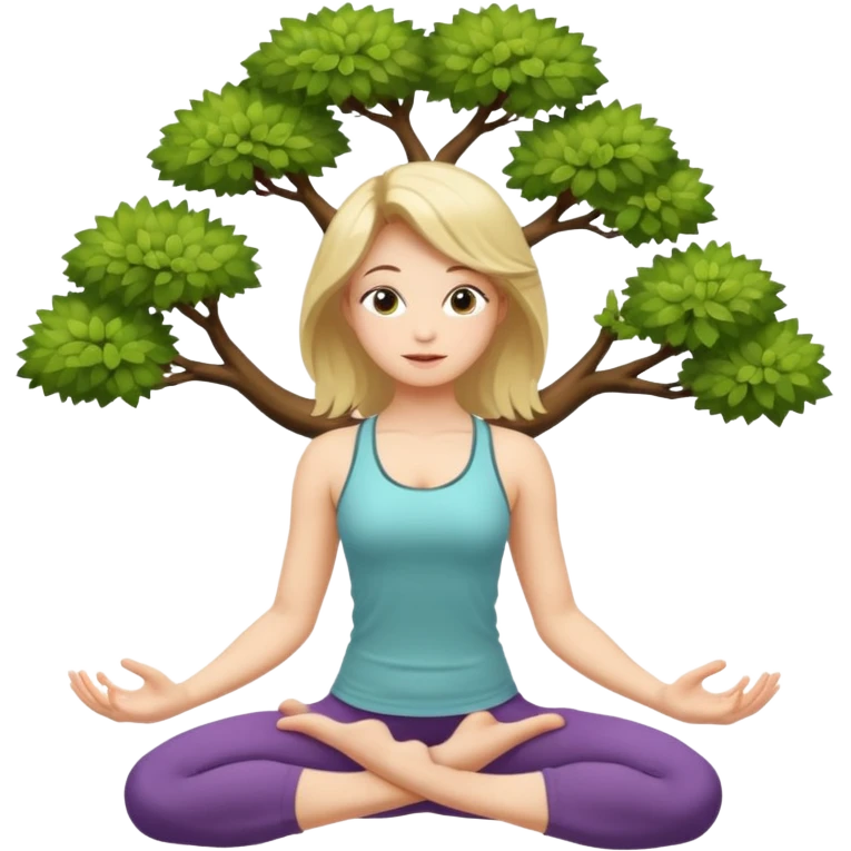tree yoga poses Girl emoji