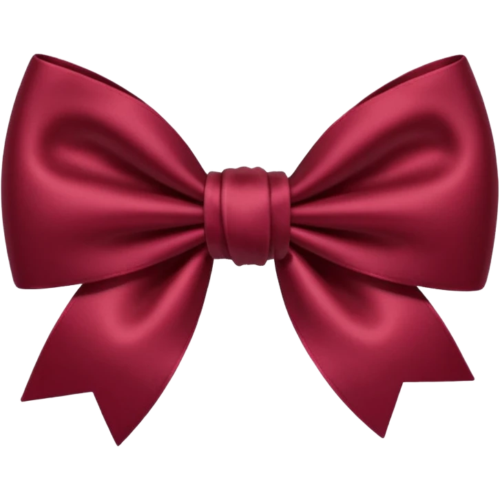 Maroon bow emoji