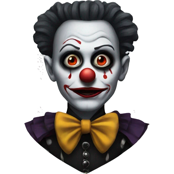 goth clown emoji