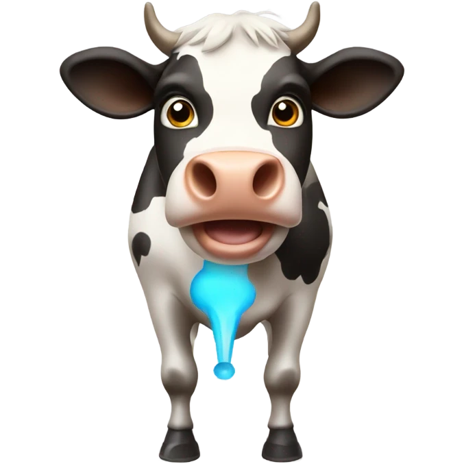 cow releasing gas emoji