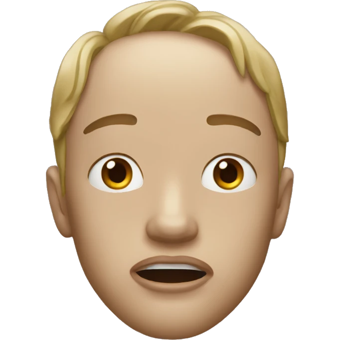 Jaw dropped face emoji