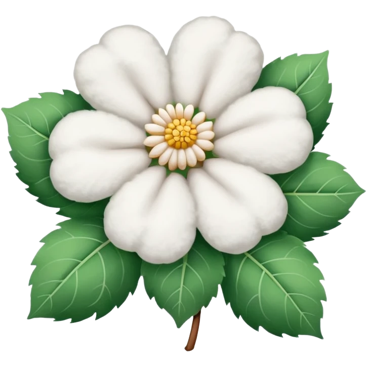 cotton flower emoji emoji