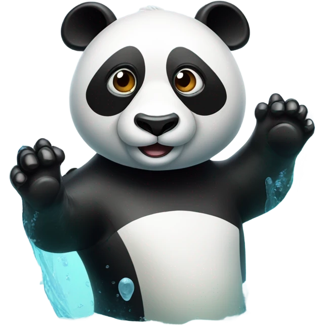 Panda snorkeling  emoji