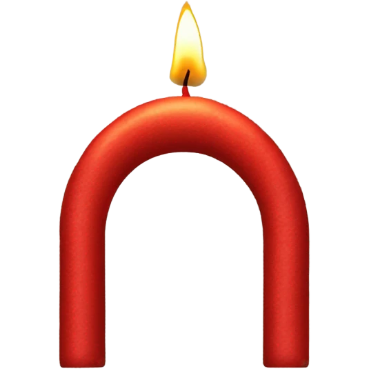 Red Christmas candle arch  Schwibbogen emoji