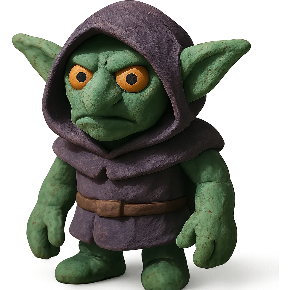 DnD goblin in a hood emoji