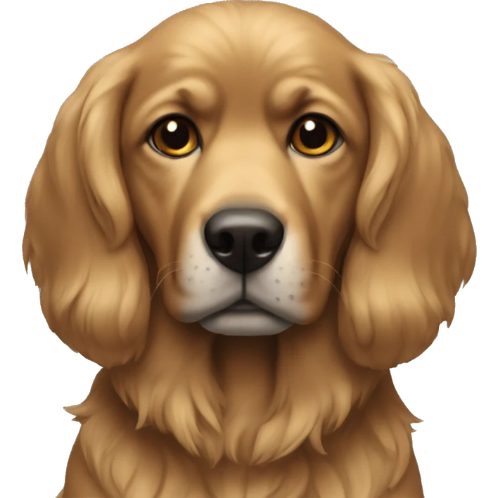 Perro negro enojado  emoji