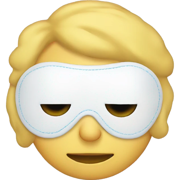 Sleep eye mask emoji