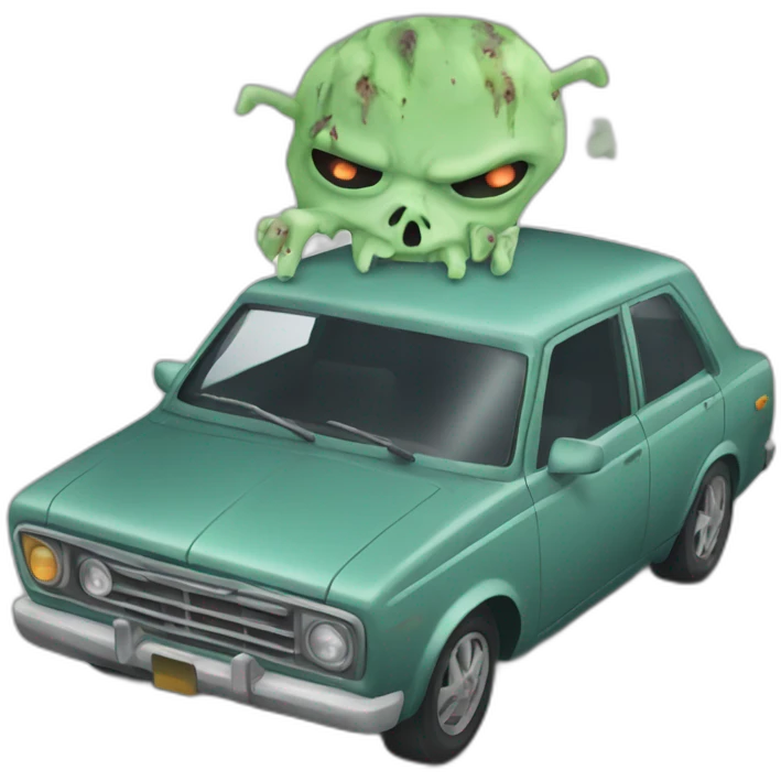 zombie car emoji