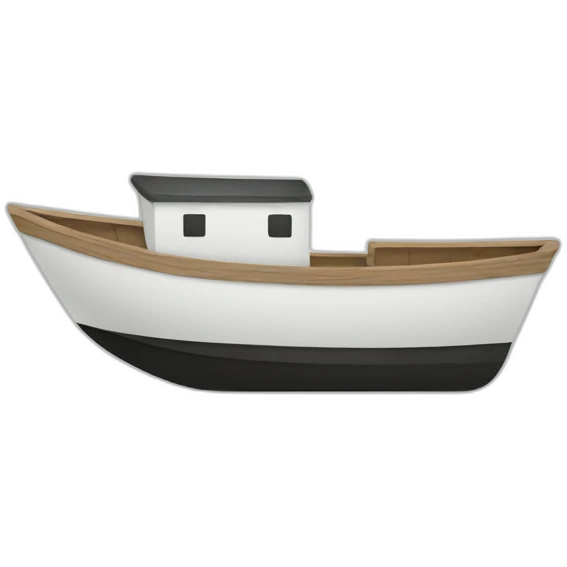 minimalist-boat emoji