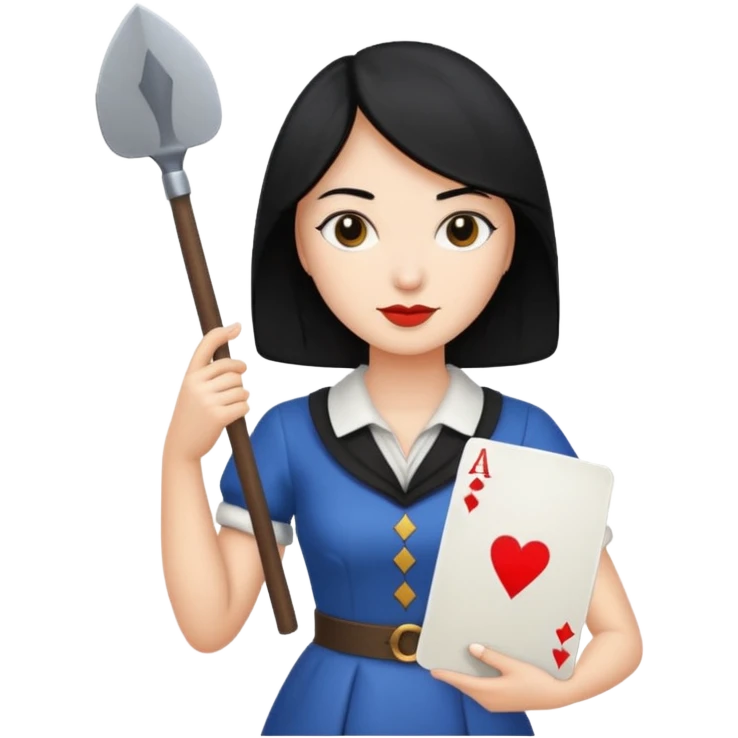 spade queen card emoji