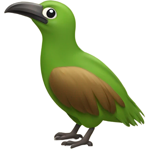 Kiwi bird New Zealand emoji