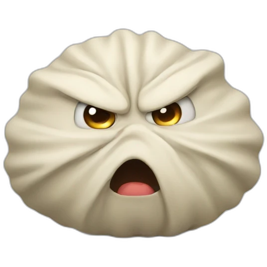 angry dumpling emoji