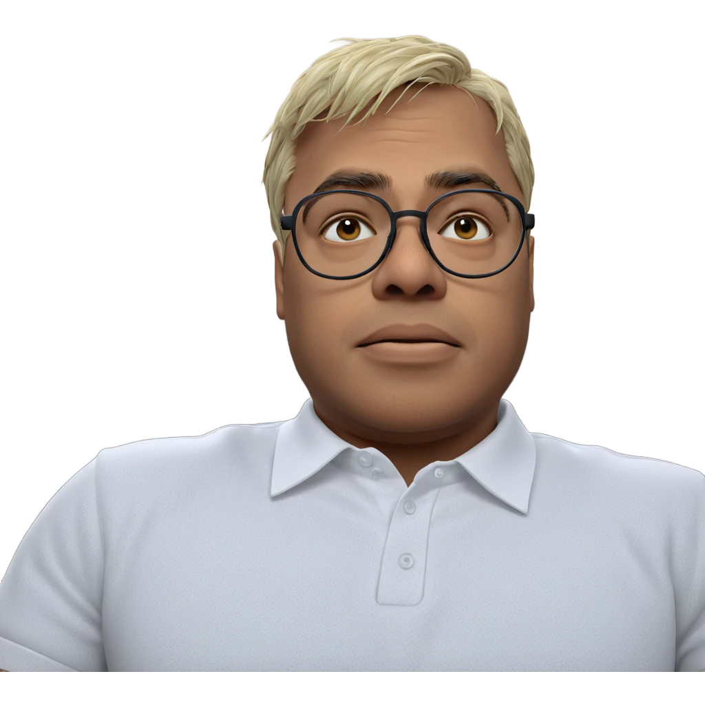 thoughtful boy in white shirt emoji