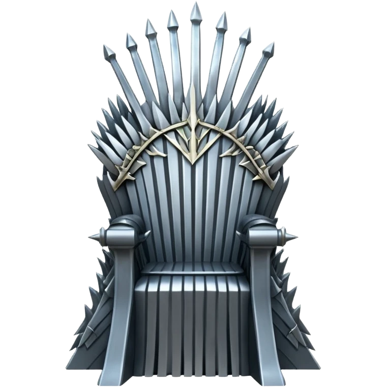 Game of Thrones inspired iron throne emoji