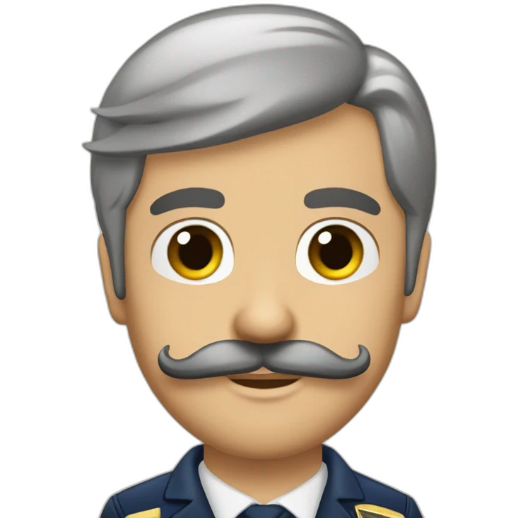 Luis Altamuro airbus pilot with moustache+goatee circle beard emoji