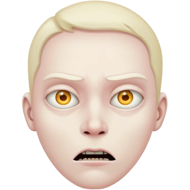 Scary person staring emoji