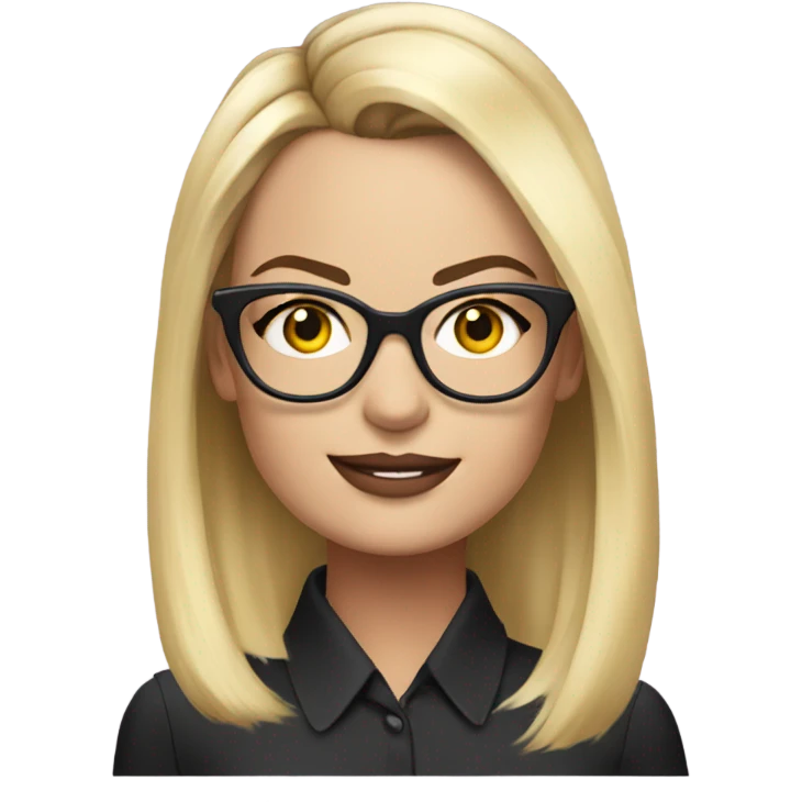 Margot Robbie with glasses  emoji