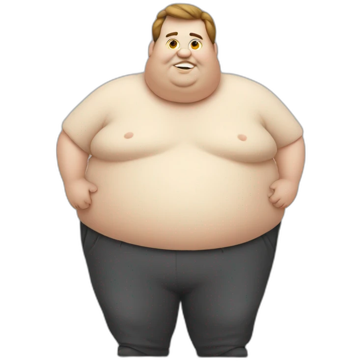 obese man emoji