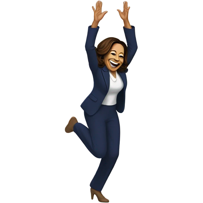 Kamala Harris praise dancing emoji