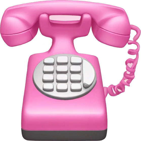 pink phone emoji