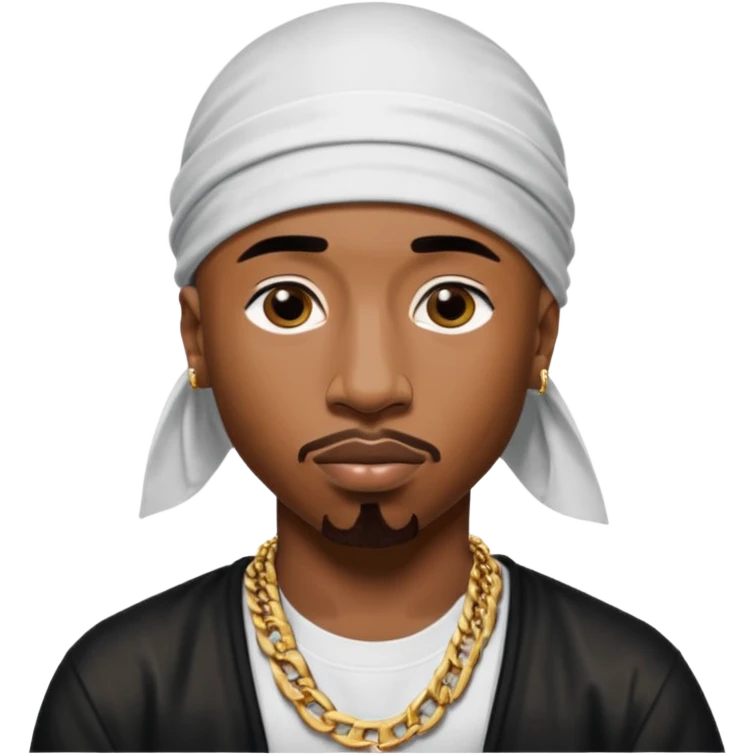 2Pac only face and durage emoji