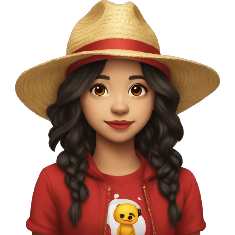 jenna ortega avec un chapeau rouge emoji