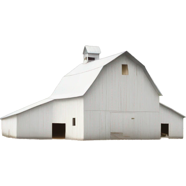 White barn emoji