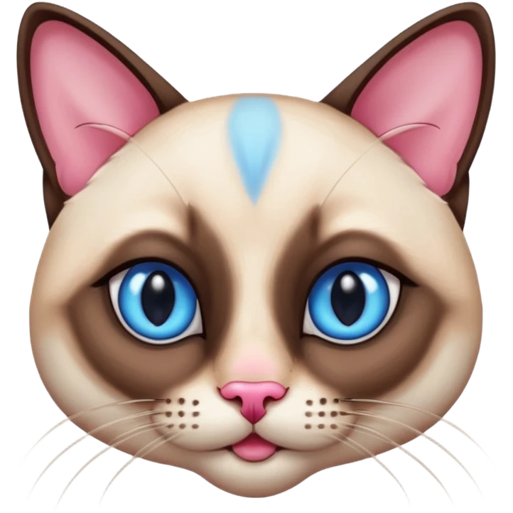 
Siamese cat face emoji