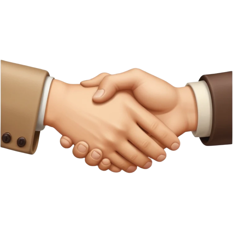 make me a retro style sticker handshake realistic  emoji