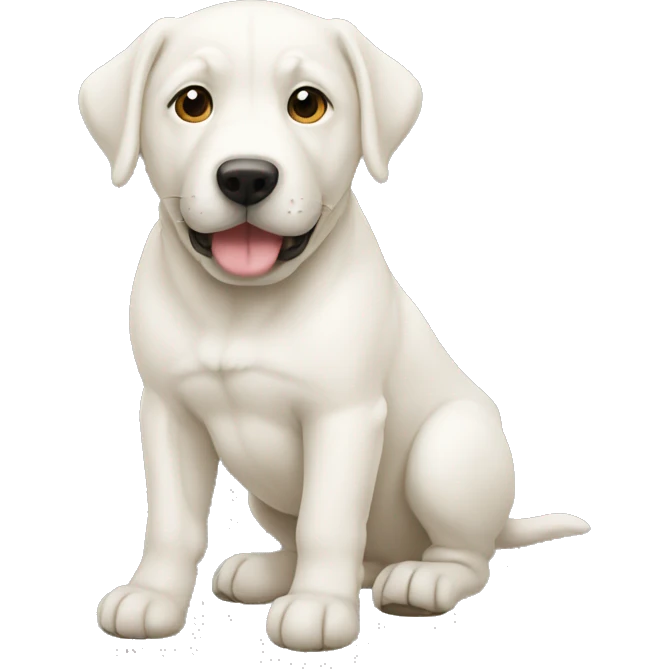 white ladrador emoji