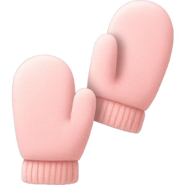 light pink mittens emoji