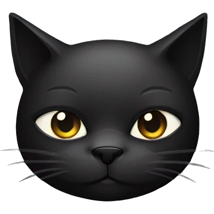 black ninja cat with mask emoji
