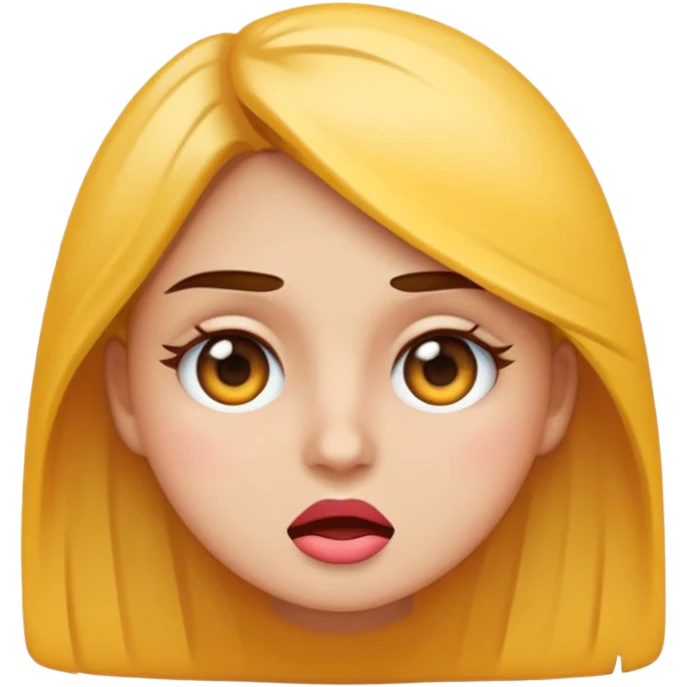Emoji de una chica muy molesta, ceño fruncido, ojos enojados, brazos cruzados o puños apretados, expresión de frustración intensa, estilo emoji moderno y minimalista, colores planos, fondo transparente. emoji