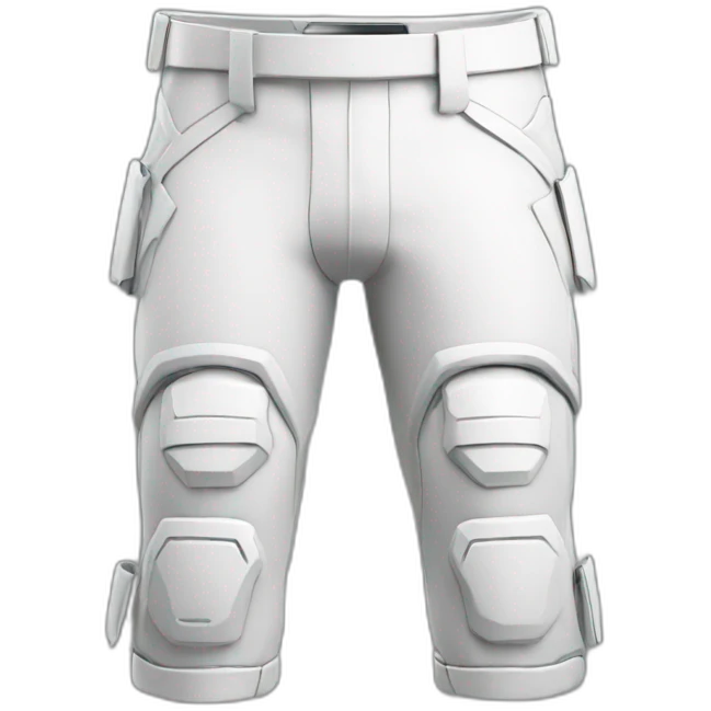futuristic white Phantom squad Infiltration armored pants emoji